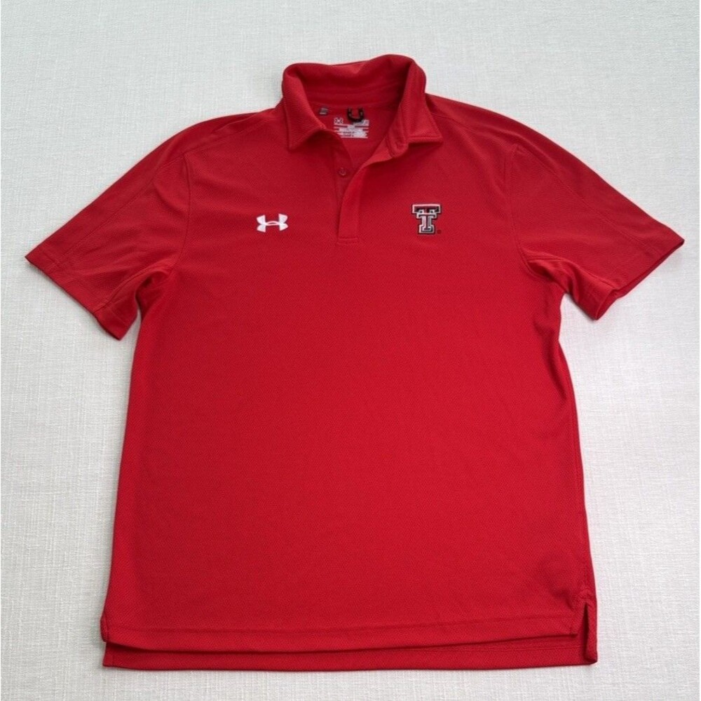 Texas Tech Red Raiders Under Armour HeatGear Polo - Size Medium